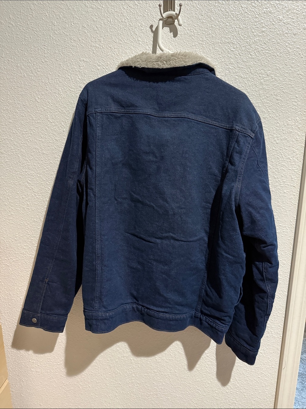 Patagonia Navy Sherpa-Lined Pea Coat - Picture 4 of 7